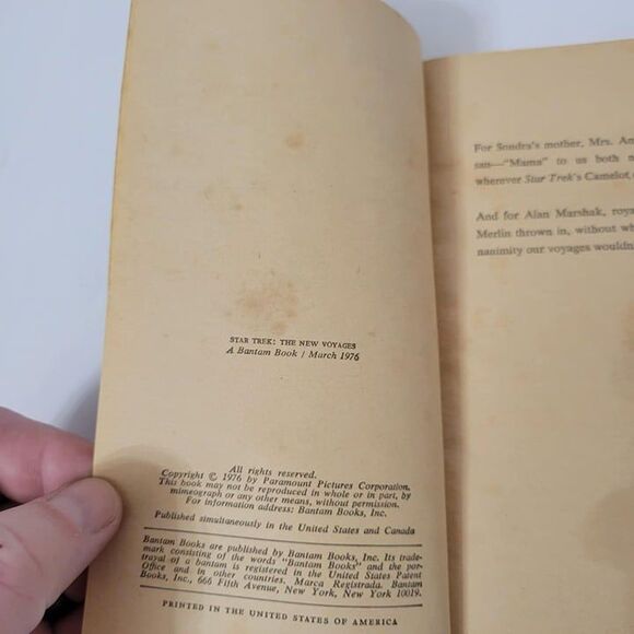 Star Trek The New Voyages 1976 Paperback Anthology Book - Picture 5 of 8